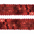 Тесьма с пайетками 3, шир. 20 мм/уп. 25+/-1 м, цвет красный - купить в Пензе. Цена: 778.19 руб.