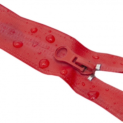 Молния водонепроницаемая PVC Т-7, 20 см, неразъемная, цвет (820)-красный - купить в Пензе. Цена: 21.56 руб.