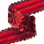 Тесьма с пайетками 3, шир. 30 мм/уп. 25+/-1 м, цвет красный - купить в Пензе. Цена: 1 087.39 руб.