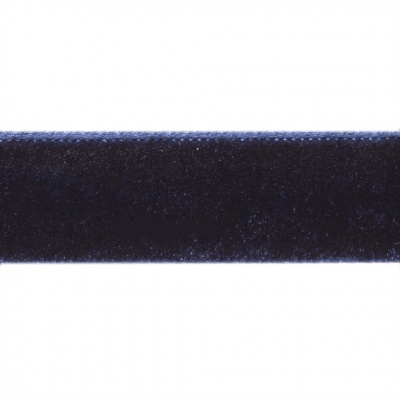Лента бархатная нейлон, шир.12 мм, (упак. 45,7м), цв.180-т.синий - купить в Пензе. Цена: 411.60 руб.