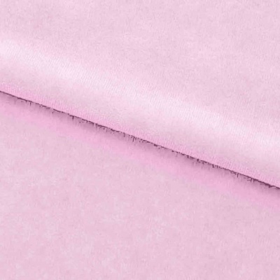 Велюр JS LIGHT 1, 220 гр/м2, шир.150 см, (3,3 м/кг), цвет бл.розовый - купить в Пензе. Цена 1 055.34 руб.