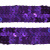 Тесьма с пайетками 12, шир. 20 мм/уп. 25+/-1 м, цвет фиолет - купить в Пензе. Цена: 778.19 руб.