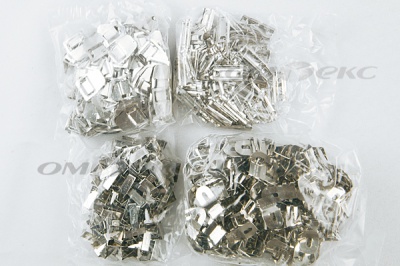 Крючки брючные 4 шипа "Стром" 144 шт. никель - купить в Пензе. Цена: 383.97 руб.