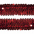 Тесьма с пайетками 3, шир. 30 мм/уп. 25+/-1 м, цвет красный - купить в Пензе. Цена: 1 087.39 руб.