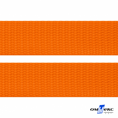 Оранжевый- цв.523 -Текстильная лента-стропа 550 гр/м2 ,100% пэ шир.25 мм (боб.50+/-1 м) - купить в Пензе. Цена: 405.80 руб.