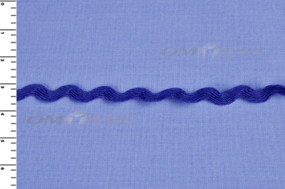 Тесьма плетеная "Вьюнчик"/синий - купить в Пензе. Цена: 40.72 руб.