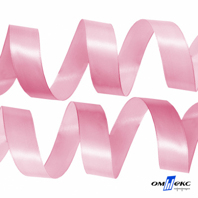 050-нежно-розовый Лента атласная упаковочная (В) 85+/-5гр/м2, шир.25 мм (1/2), 25+/-1 м - купить в Пензе. Цена: 53.96 руб.