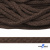 Шнур плетеный d-6 мм, 70% хлопок 30% полиэстер, уп.90+/-1 м, цв.1073-т.коричневый - купить в Пензе. Цена: 594 руб.