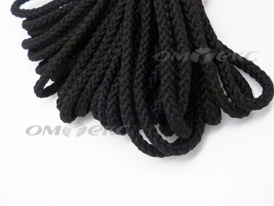 Шнур В-035 4 мм круп.плетение 100 м черный - купить в Пензе. Цена: 156.40 руб.