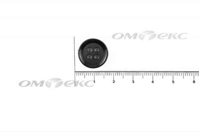 51400/15 мм (4 пр) черные пуговицы - купить в Пензе. Цена: 0.67 руб.