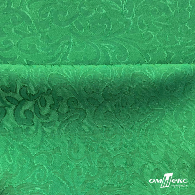 Ткань жаккард королевский, 100% полиэстр 180 г/м 2, шир.150 см, цв-зеленый - купить в Пензе. Цена 293.39 руб.