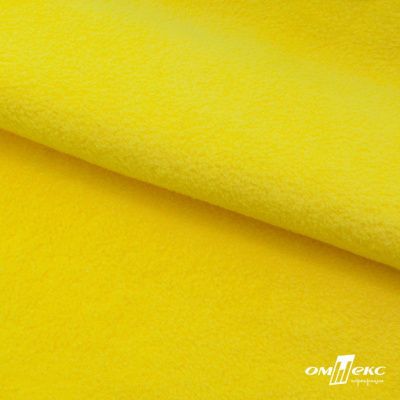 Флис DTY 14-0760, 240 г/м2, шир. 150 см, цвет яркий желтый - купить в Пензе. Цена 640.46 руб.