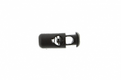8108 Фиксатор пластиковый "Бочонок", 20х8 мм, цвет чёрный - купить в Пензе. Цена: 1.29 руб.