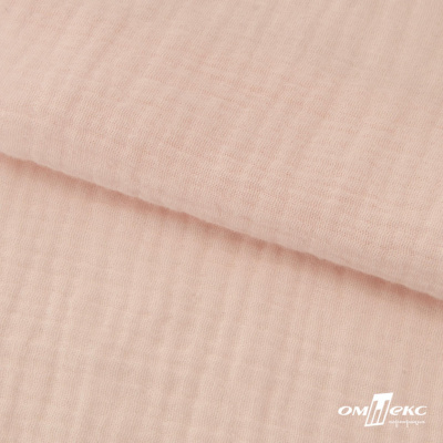 Ткань Муслин, 100% хлопок, 125 гр/м2, шир. 140 см #201 цв.(37)-нежно розовый - купить в Пензе. Цена 464.97 руб.