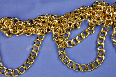 Цепь металл декоративная №11 (17*13) золото (10+/-1 м)  - купить в Пензе. Цена: 1 341.87 руб.
