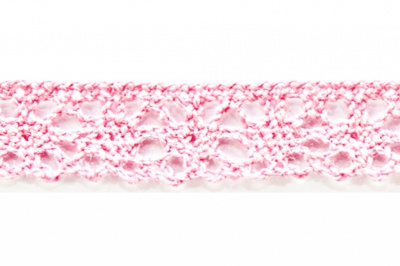 Тесьма кружевная 0621-1607, шир. 15 мм/уп. 20+/-1 м, цвет 096-розовый - купить в Пензе. Цена: 302.42 руб.