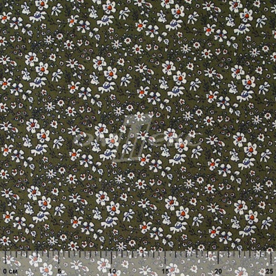 Плательная ткань "Фламенко" 11.2, 80 гр/м2, шир.150 см, принт растительный - купить в Пензе. Цена 259.21 руб.