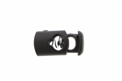 8021 Фиксатор пластиковый "Цилиндр", 20х10 мм, цвет чёрный - купить в Пензе. Цена: 1.29 руб.