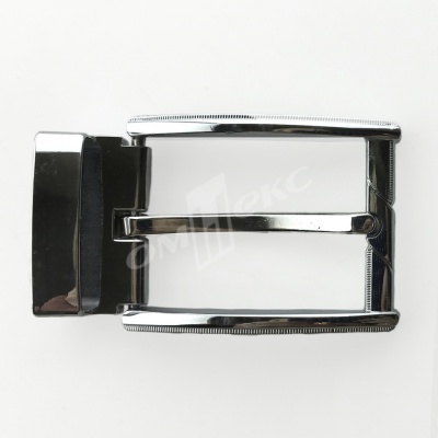 Пряжка металлическая для мужского ремня 845005А#2 (шир.ремня 40 мм), цв.-никель - купить в Пензе. Цена: 110.29 руб.