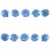 Тесьма плетеная "Рюш", упак. 9,14 м, цвет голубой - купить в Пензе. Цена: 45.87 руб.