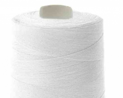 Швейные нитки (армированные) 28S/2, нам. 2 500 м, цвет белый - купить в Пензе. Цена: 148.95 руб.