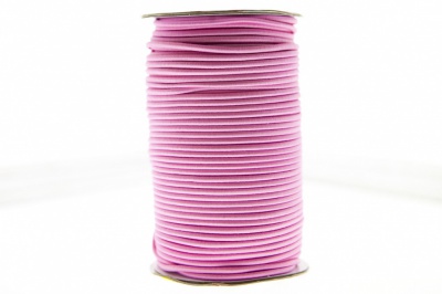 0370-1301-Шнур эластичный 3 мм, (уп.100+/-1м), цв.141- розовый - купить в Пензе. Цена: 459.62 руб.