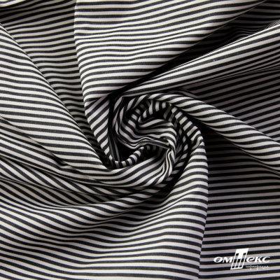 Ткань сорочечная Полоска Кенди, 115 г/м2, 58% пэ,42% хл, шир.150 см, цв.6-черный, (арт.110) - купить в Пензе. Цена 306.69 руб.