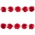 Тесьма плетеная "Рюш", упак. 9,14 м, цвет красный - купить в Пензе. Цена: 46.82 руб.