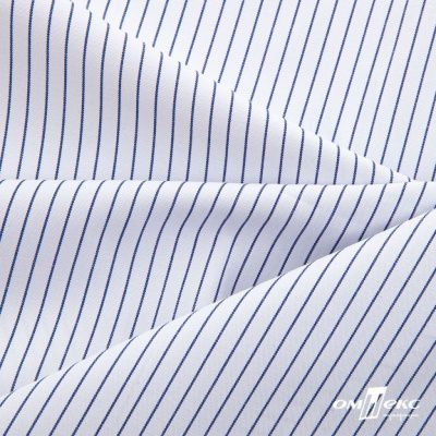 Ткань сорочечная Ронда, 115 г/м2, 58% пэ,42% хл, шир.150 см, цв.4-синяя, (арт.114) - купить в Пензе. Цена 306.69 руб.