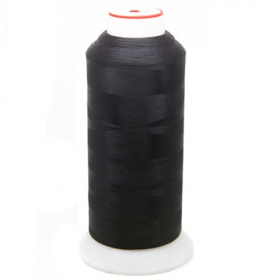 Нитки текстурированные некручёные, намот. 5 000 м, цвет чёрный - купить в Пензе. Цена: 70.43 руб.