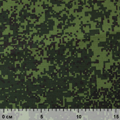 Униформ Рип Стоп 80/20 полиэфир/хлопок, 205 г/м2,  принтованный темно-зеленый, ВО, шир. 150 см - купить в Пензе. Цена 191.15 руб.