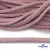 Шнур плетеный d-6 мм круглый, 70% хлопок 30% полиэстер, уп.90+/-1 м, цв.1087-розовый - купить в Пензе. Цена: 588 руб.