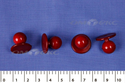 Пуговица поварская "Пукля", 10 мм, цвет красный - купить в Пензе. Цена: 2.28 руб.