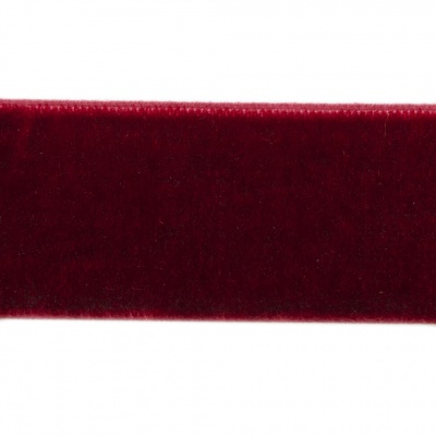 Лента бархатная нейлон, шир.25 мм, (упак. 45,7м), цв.240-бордо - купить в Пензе. Цена: 809.01 руб.