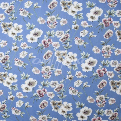 Плательная ткань "Фламенко" 12.1, 80 гр/м2, шир.150 см, принт растительный - купить в Пензе. Цена 241.49 руб.