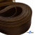 Регилиновая лента, шир.65мм, (уп.25 ярд), цв.- коричневый - купить в Пензе. Цена: 499.43 руб.