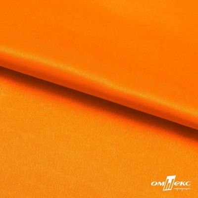 Поли креп-сатин 15-1263, 125 (+/-5) гр/м2, шир.150см, цвет оранжевый - купить в Пензе. Цена 155.57 руб.