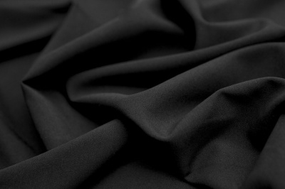 Костюмная ткань с вискозой "Флоренция", 195 гр/м2, шир.150см, цвет чёрный - купить в Пензе. Цена 502.24 руб.