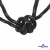 Шнурки #3-10, круглые с наполнителем 130 см, светоотражающие, цв.-чёрный - купить в Пензе. Цена: 75.38 руб.