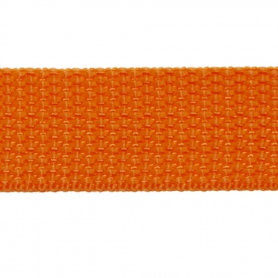 Стропа текстильная, шир. 25 мм (в нам. 50+/-1 ярд), цвет оранжевый - купить в Пензе. Цена: 409.94 руб.