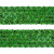 Тесьма с пайетками D4, шир. 35 мм/уп. 25+/-1 м, цвет зелёный - купить в Пензе. Цена: 1 308.30 руб.