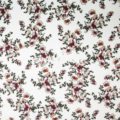 Плательная ткань "Фламенко" 23.1, 80 гр/м2, шир.150 см, принт растительный - купить в Пензе. Цена 264.56 руб.