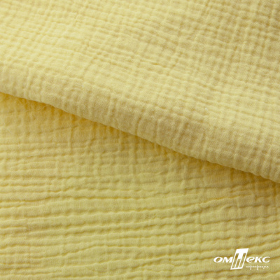 Ткань Муслин, 100% хлопок, 125 гр/м2, шир. 135 см (12-0824) цв.лимон нюд - купить в Пензе. Цена 337.25 руб.