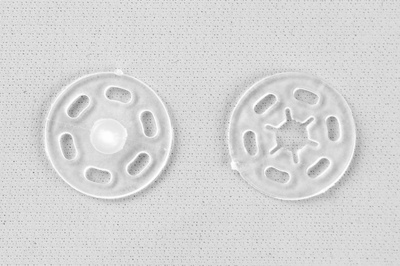 Кнопки пришивные пластиковые 15 мм, блистер 24шт, цв.-прозрачные - купить в Пензе. Цена: 68.79 руб.