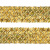 Тесьма с пайетками D16, шир. 35 мм/уп. 25+/-1 м, цвет золото - купить в Пензе. Цена: 1 281.60 руб.