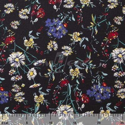 Плательная ткань "Фламенко" 6.2, 80 гр/м2, шир.150 см, принт растительный - купить в Пензе. Цена 239.03 руб.