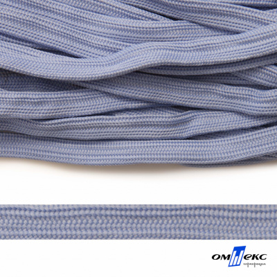 Шнур плетеный (плоский) d-12 мм, (уп.90+/-1м), 100% полиэстер, цв.259 - голубой - купить в Пензе. Цена: 8.62 руб.