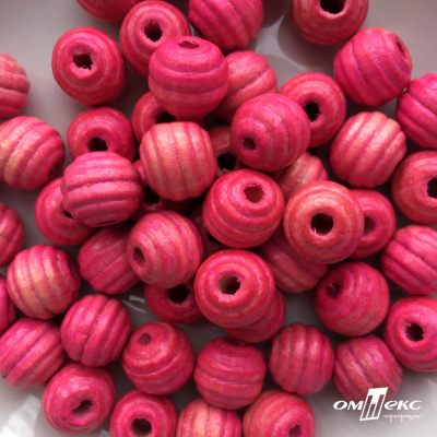 0309-Бусины деревянные "ОмТекс", 16 мм, упак.50+/-3шт, цв.023-розовый - купить в Пензе. Цена: 62.22 руб.