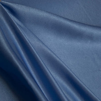 Поли креп-сатин 16-4132, 125 (+/-5) гр/м2, шир.150см, цвет голубой - купить в Пензе. Цена 155.57 руб.