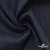 Ткань костюмная "Джинс" с начесом, 320 г/м2, 80% хлопок 20%полиэстер, шир. 160 см, т.синий - купить в Пензе. Цена 492.24 руб.